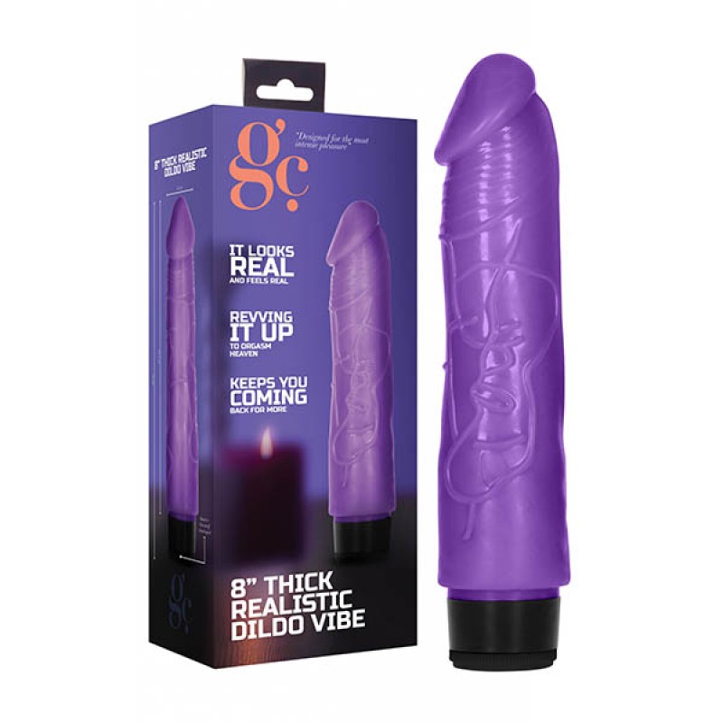 GC. 8'' Thick Realistic Vibe - Purple
